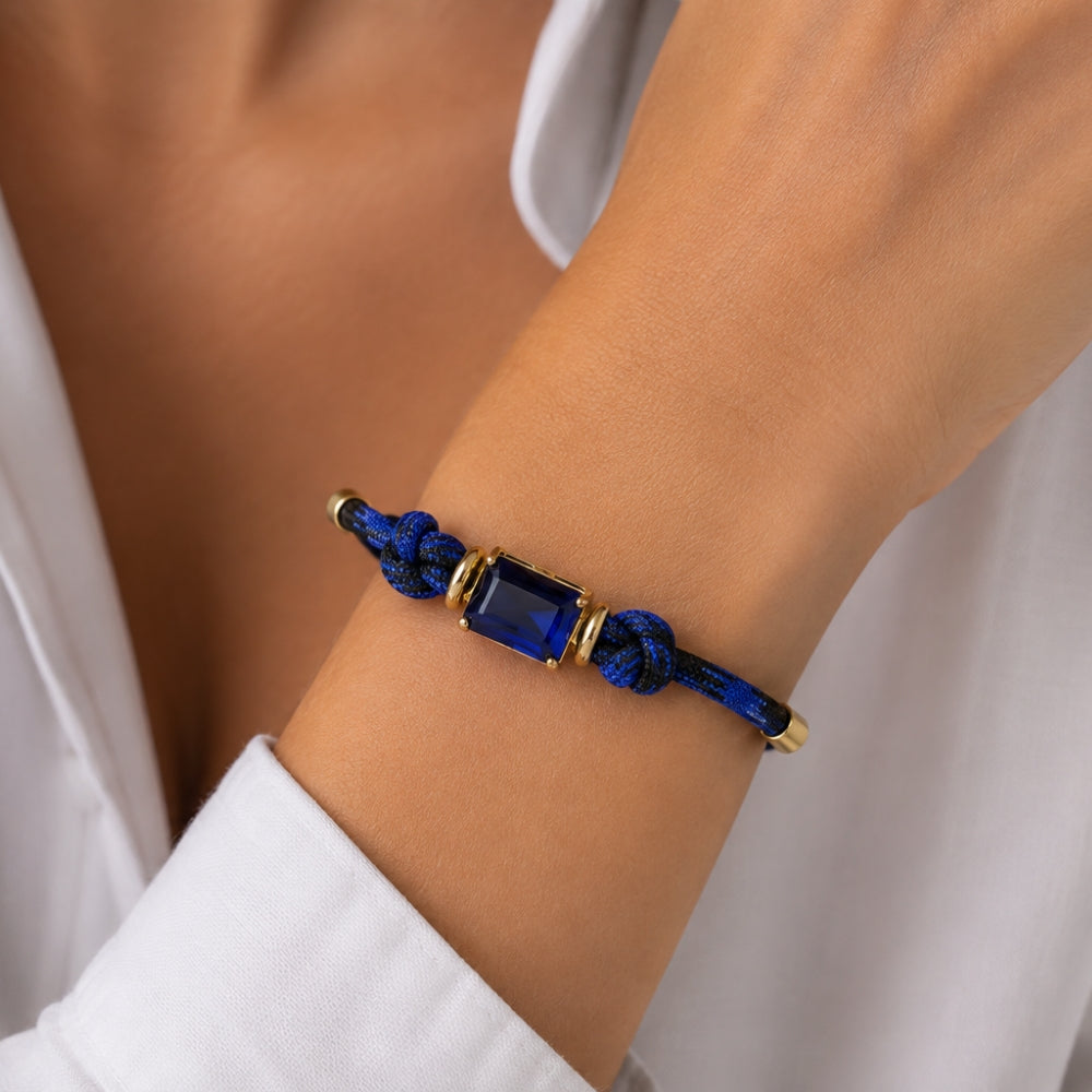 H&Co Pulsera Para Damas Azul Profundo