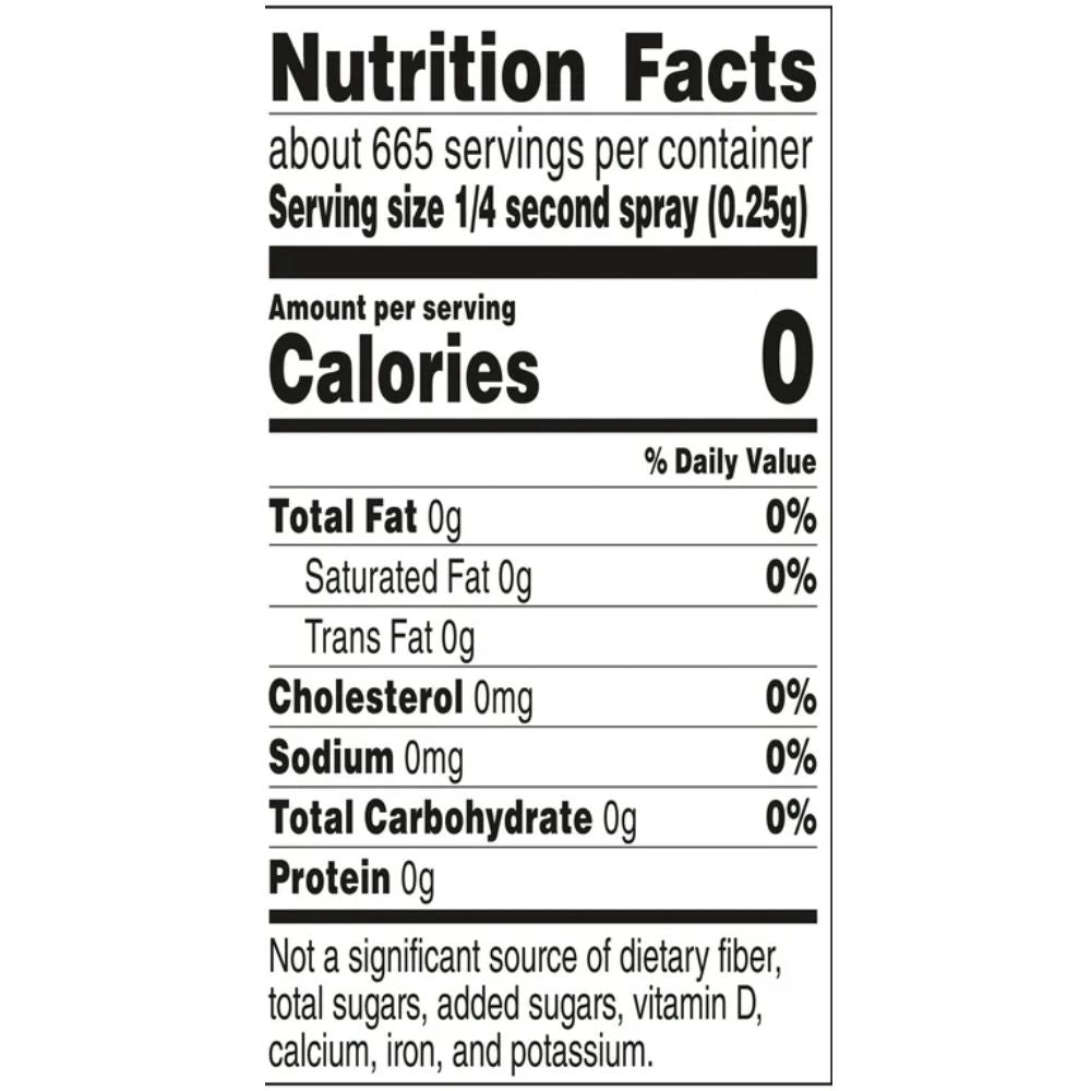 Pam Extra Virgen Olive Oil Spray 198gr