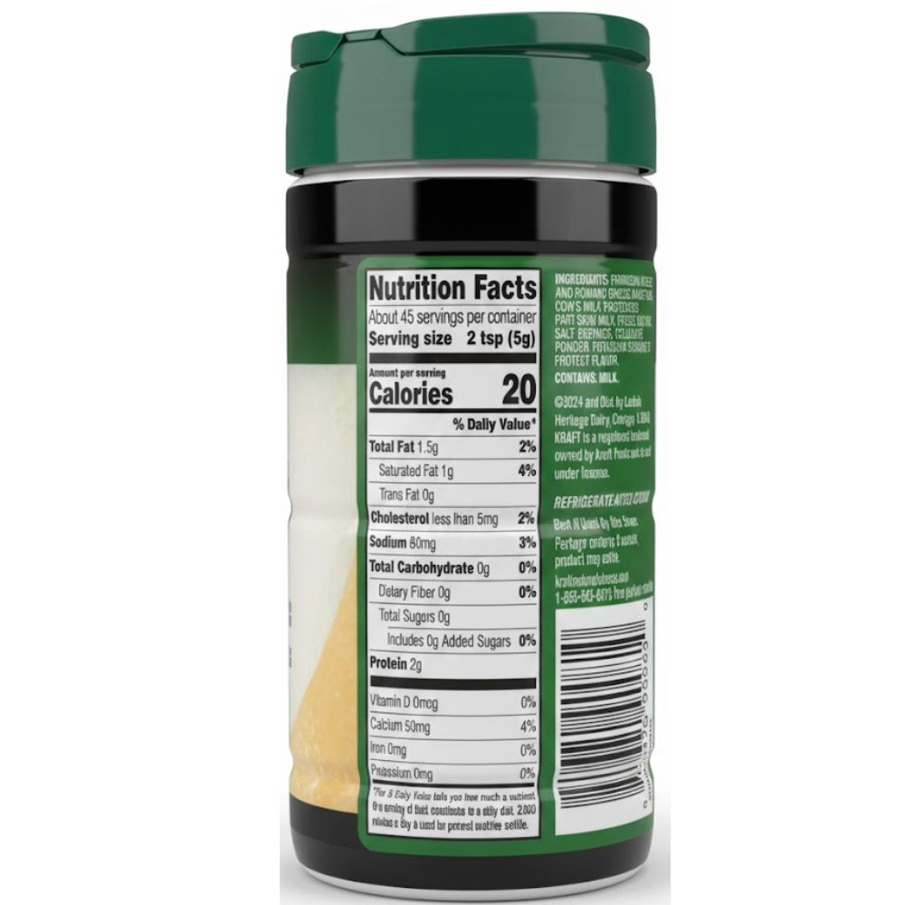 Kraft 100% Grated Parmesan & Romano Cheese 226gr