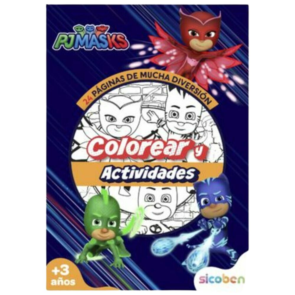 PjMasks Mi Increible Libro De Colorear y Actividades 24 pag