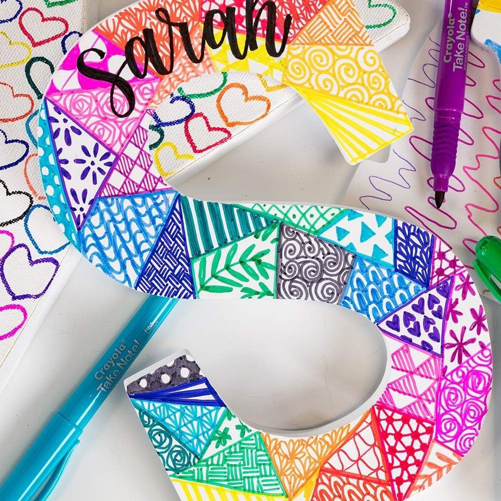 Crayola Take Note Permanent Markers 12 Und