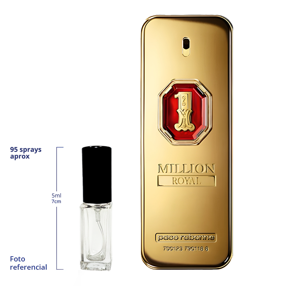 Paco Rabanne Million Royal Decant Travel Size 10ml 95 a 150 Sprays Aprox Eau De Toilette For Men