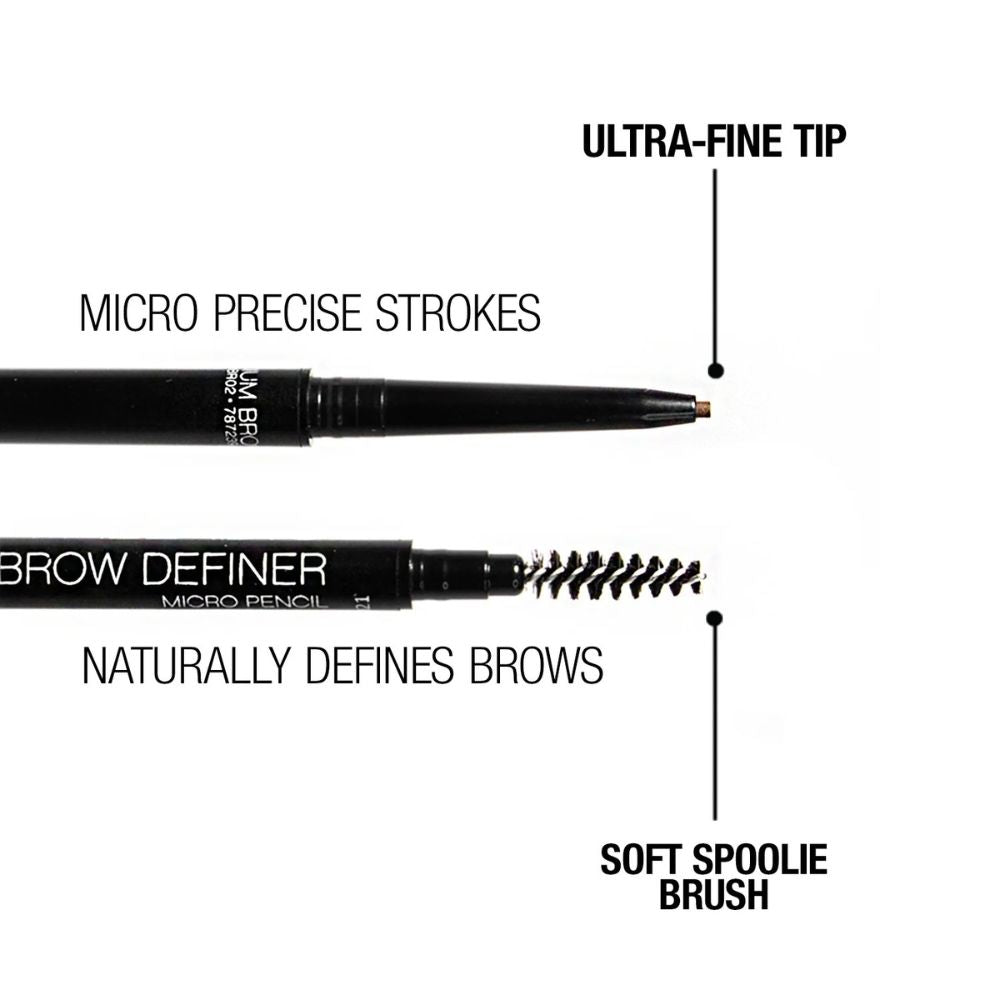 Palladio Micro Lápiz Definidor De Cejas Medium Brown 0.045g