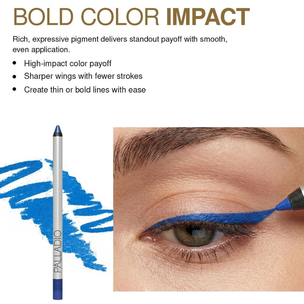 Palladio Lápiz Delineador De Ojos Precision Electric Blue 1.2g