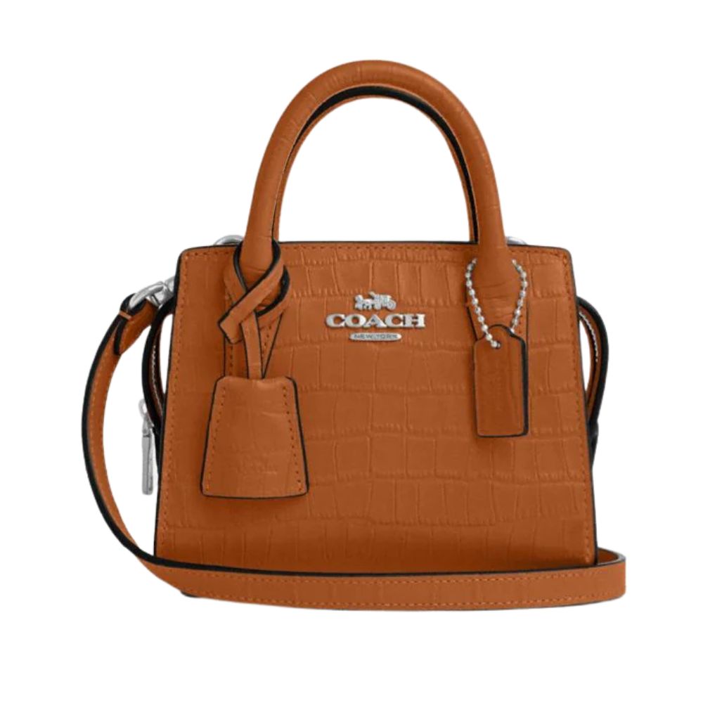 Coach Croc Mini Camel Bag