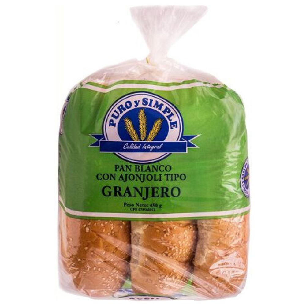 Pan Granjero Puro y Simple 450gr