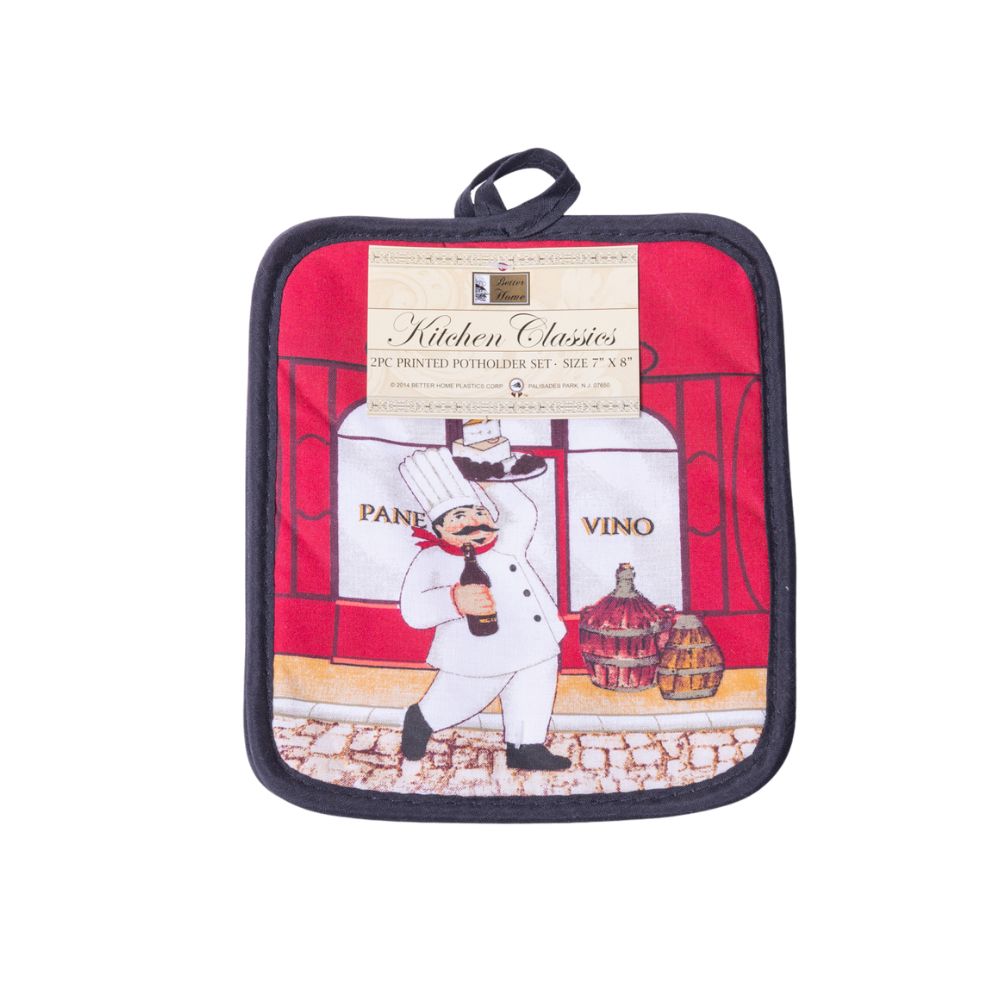 Potholder Set 2 Pieces Kitchen Classics