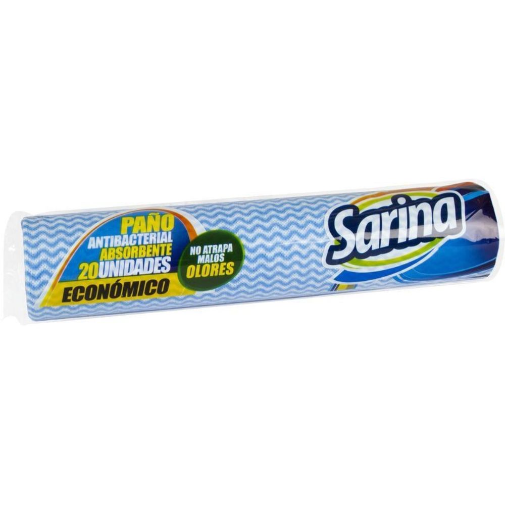 Paño Antibacterial Absorbente Sarina 20 Und