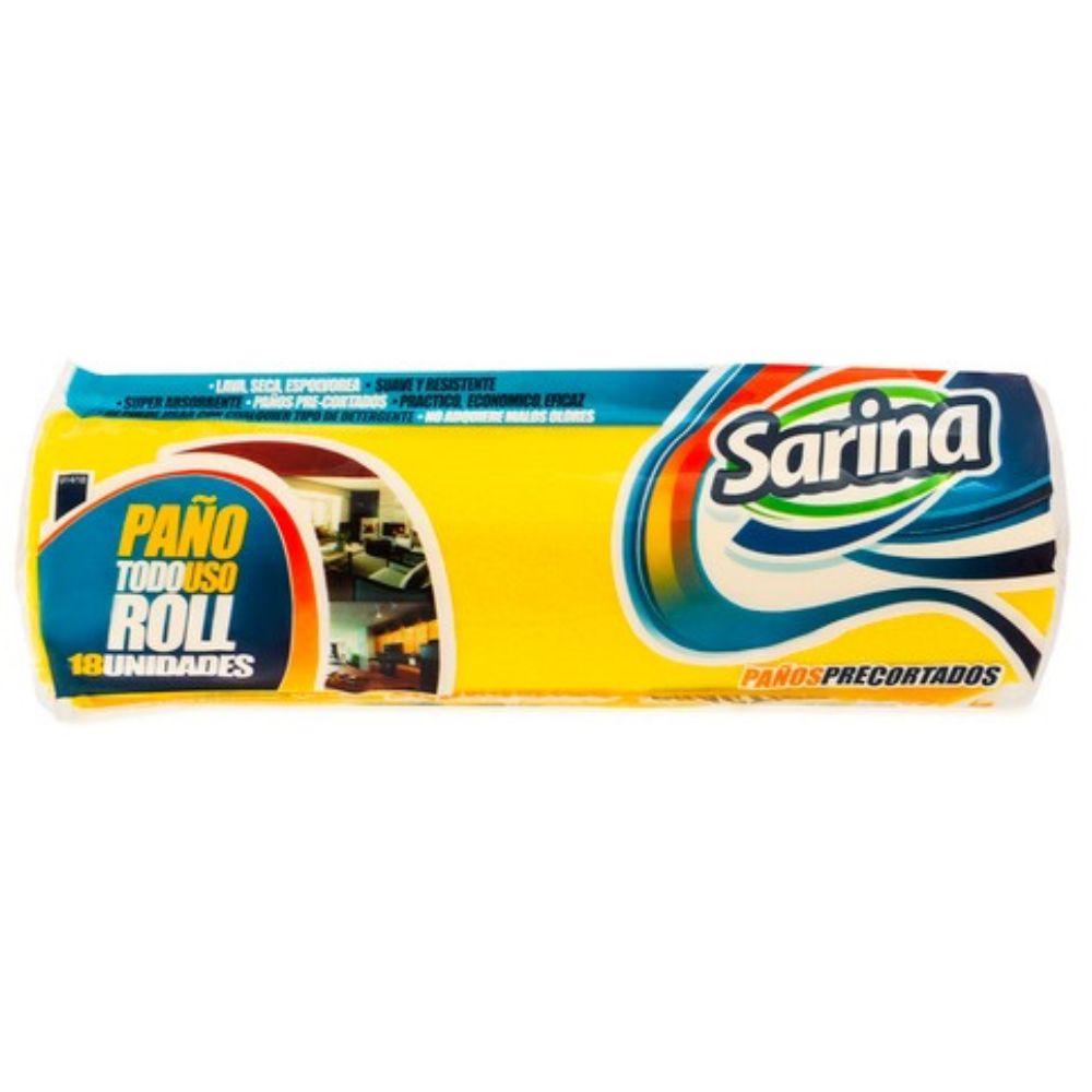 Paño Todo Uso Roll Sarina 18 Und