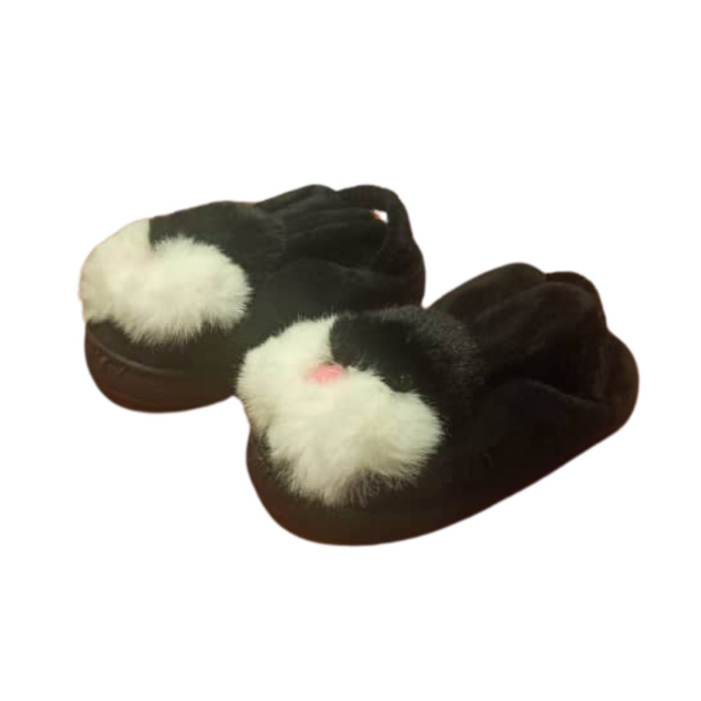 Pantuflas de Gamuza Con Liga y Diseño Para Niñas