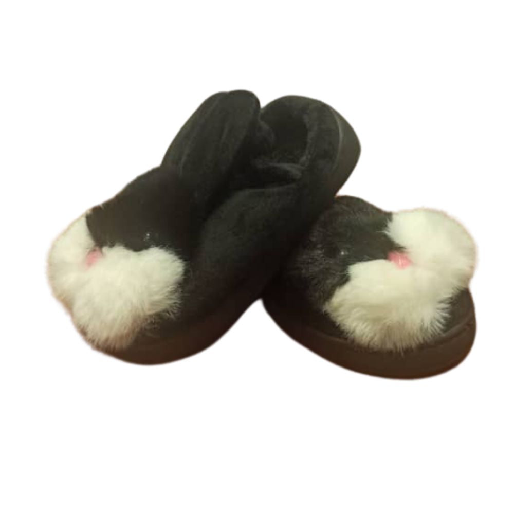 Pantuflas de Gamuza Con Liga y Diseño Para Niñas