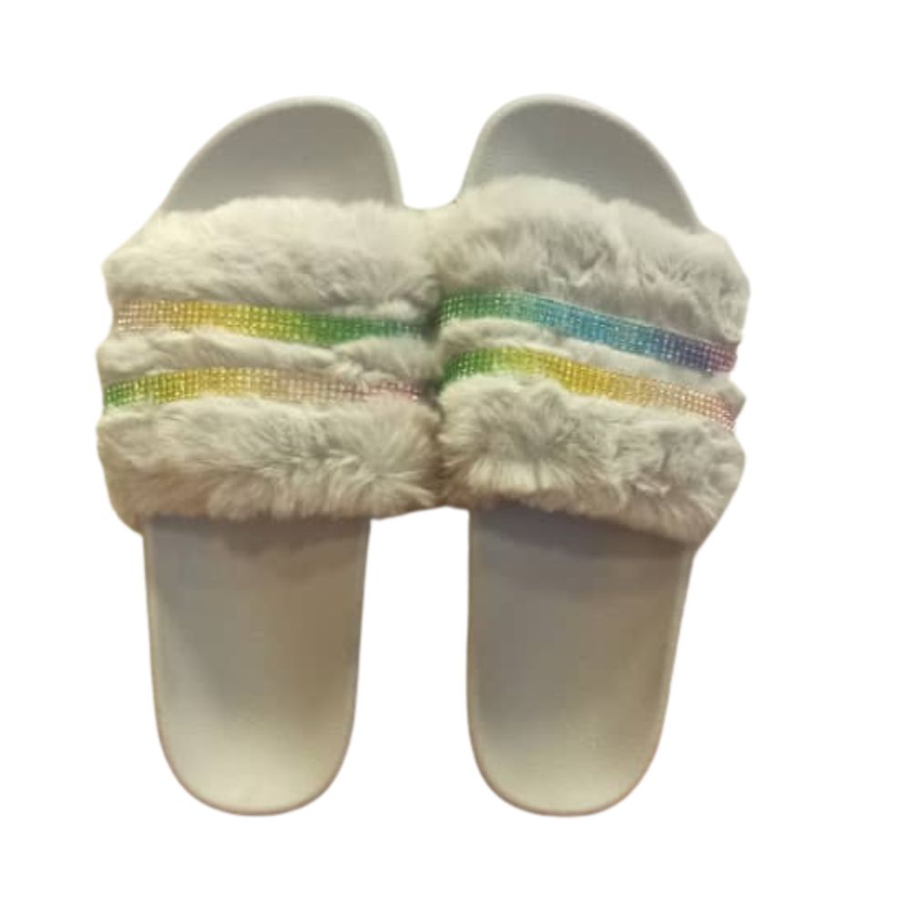 Pantuflas de Gamuza Para Damas con Brillos de Colores