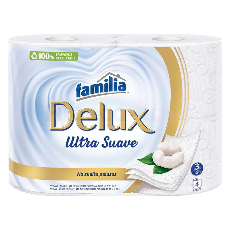 Papel Higienico Familia Delux Ultra Suave 4 Rollos