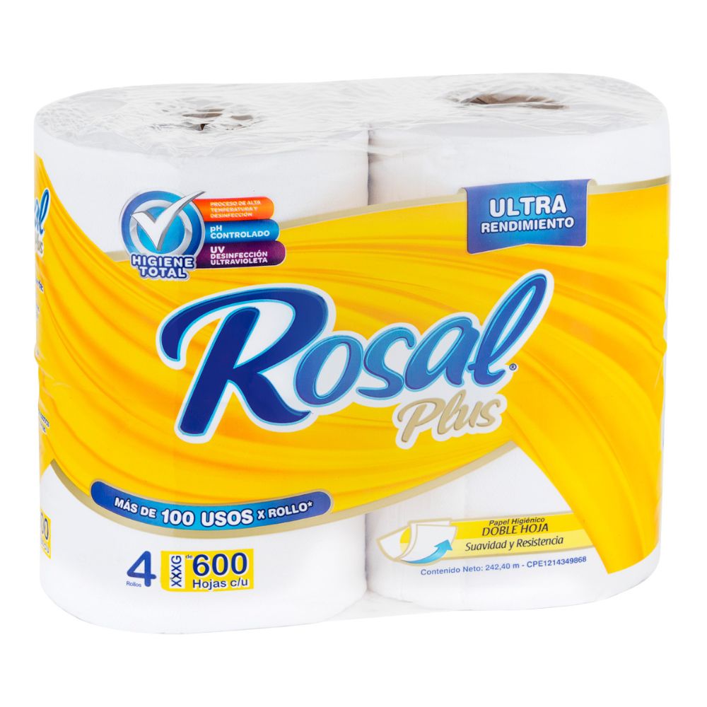 Rosal Plus Papel de Baño 4und XXXG