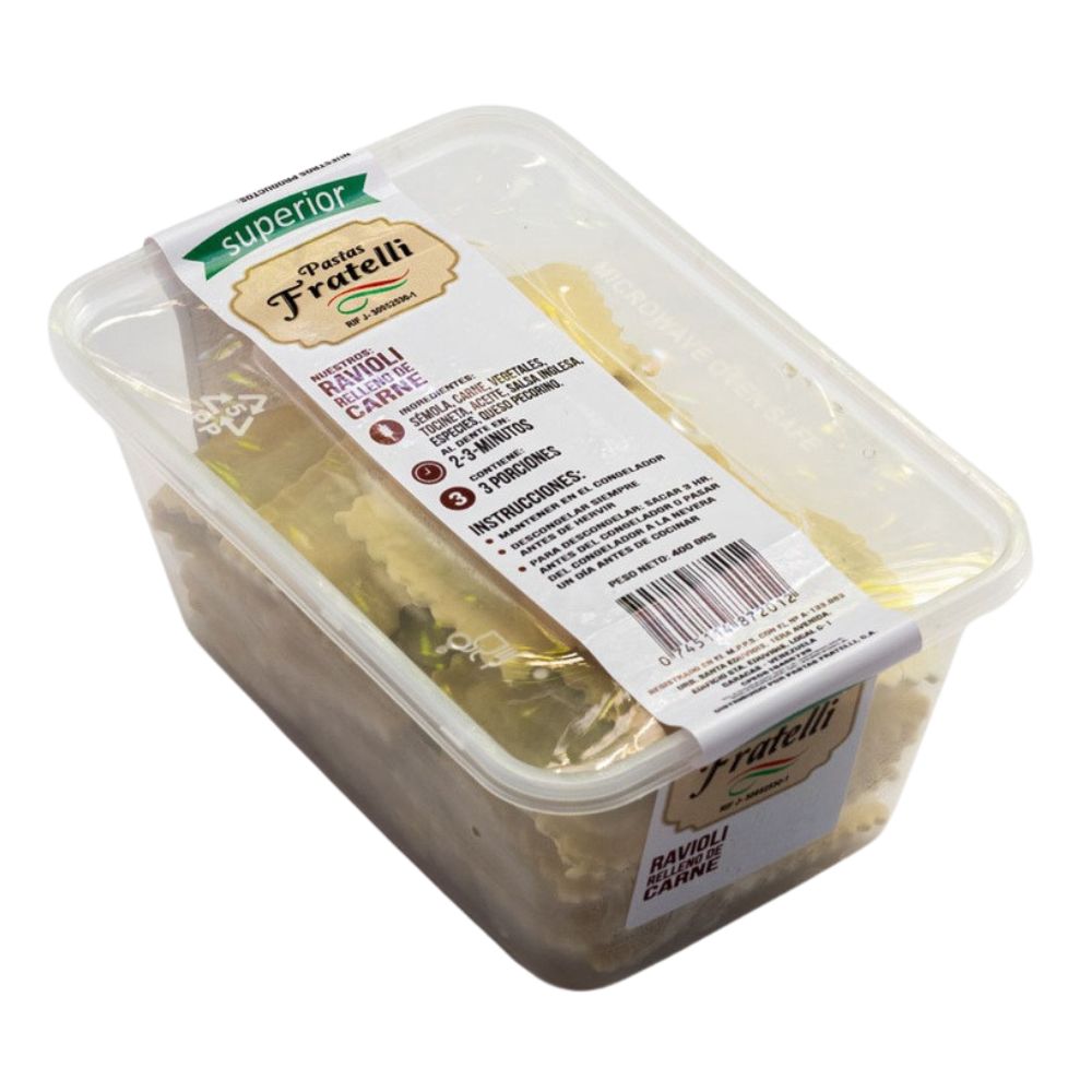 Pastas Fratelli Ravioli Relleno de Carne 400gr