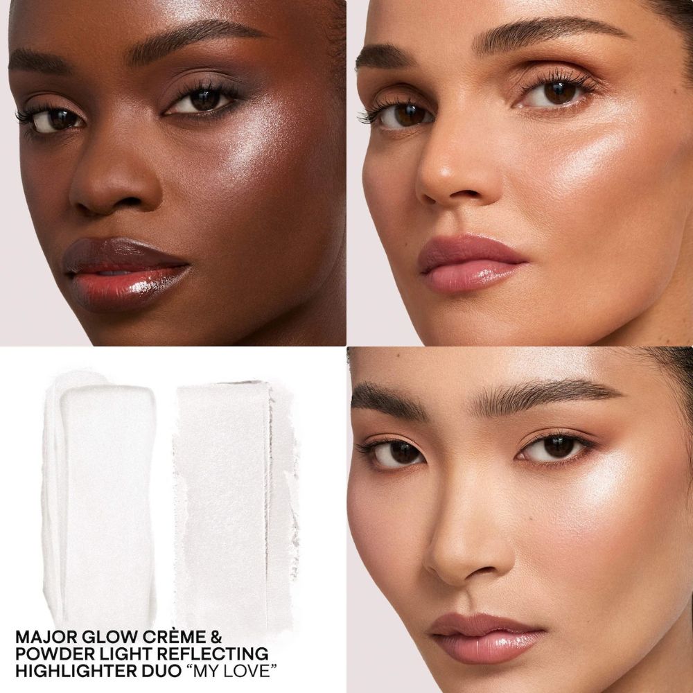 Patrick TA Highlighter Major Glow Creme & Powder Light Reflecting Highlighter Duo My Love 10gr