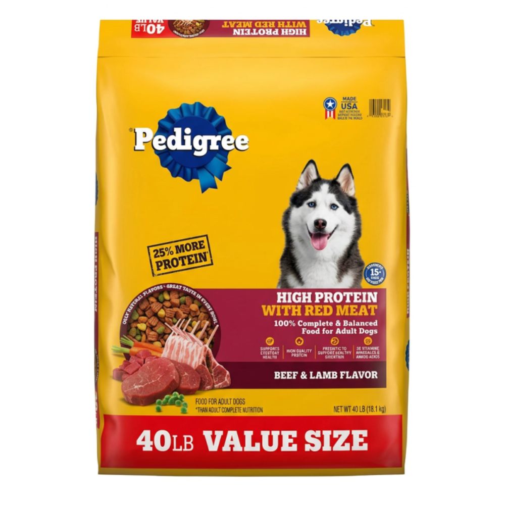 Pedigree High Protein With Red Meat Beef & Lamb Flavor 18kg