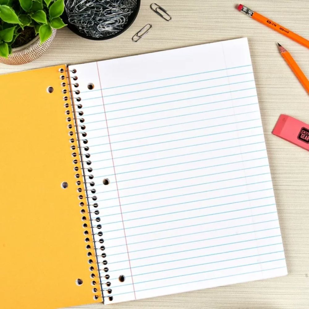 Cuaderno Pen + Gear Color Amarillo 120 hojas