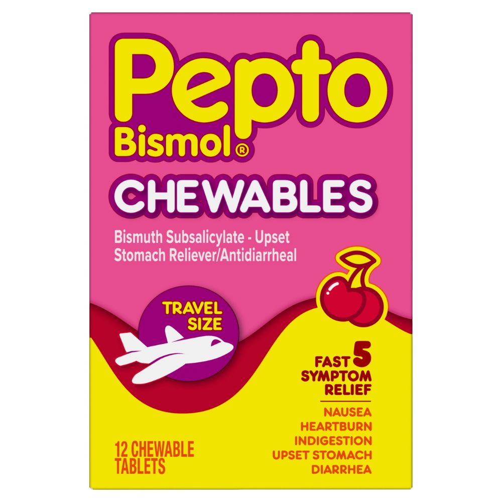 Pepto Bismol Chewables Travel Size 12 und