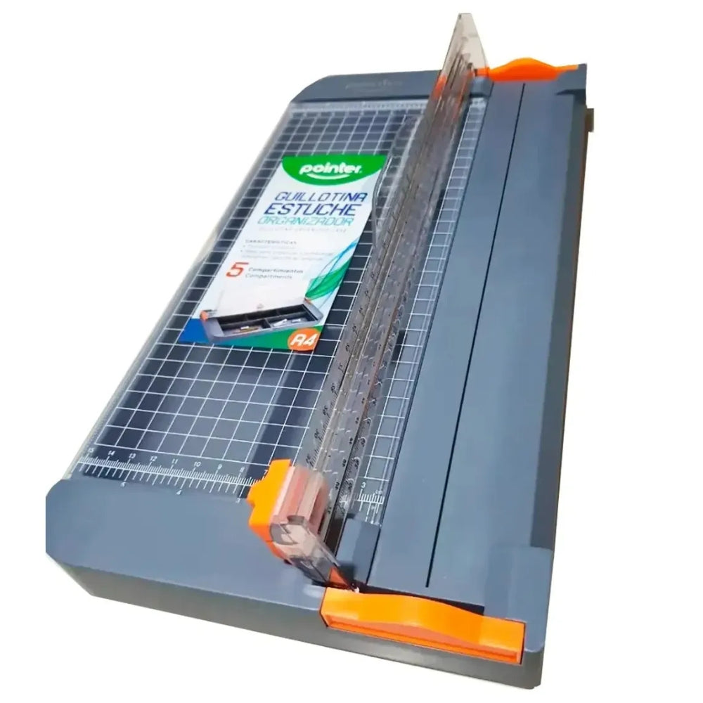 Pointer Guillotina Con Organizador Portátil A4 38 x 15cm