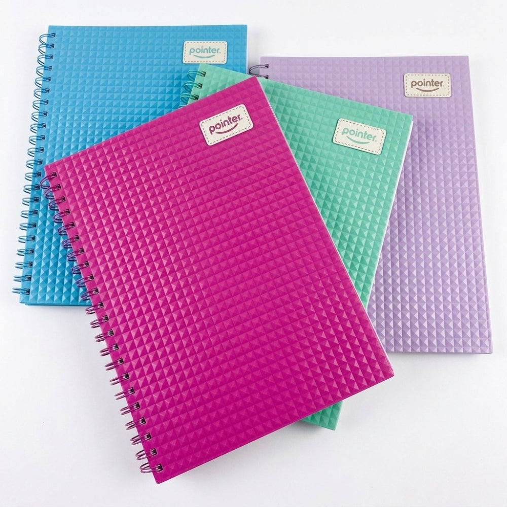 Pointer Libreta Grande Espiral My Way 3 Materias Colores Variados