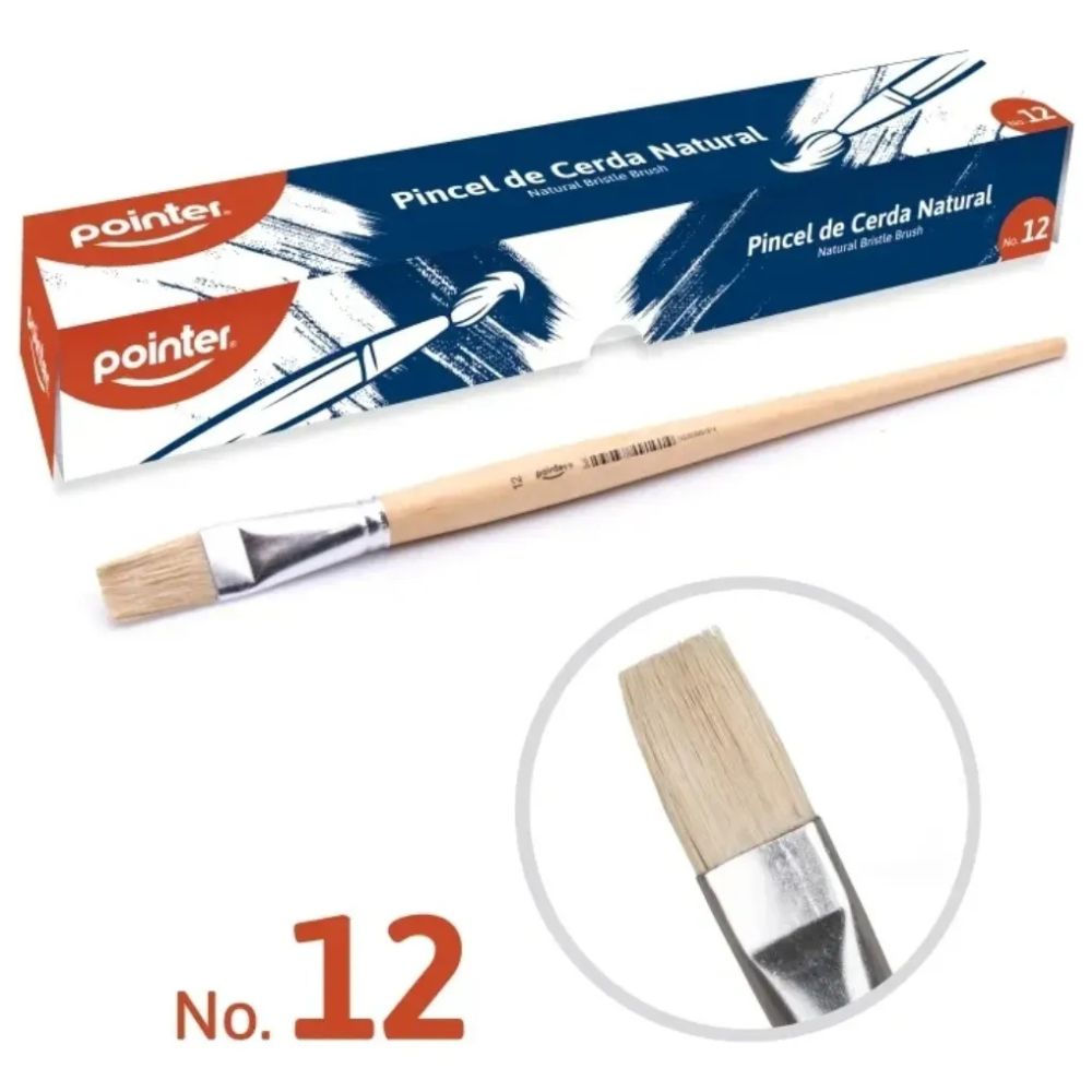 Pointer Pincel De Cerda Natural N.12