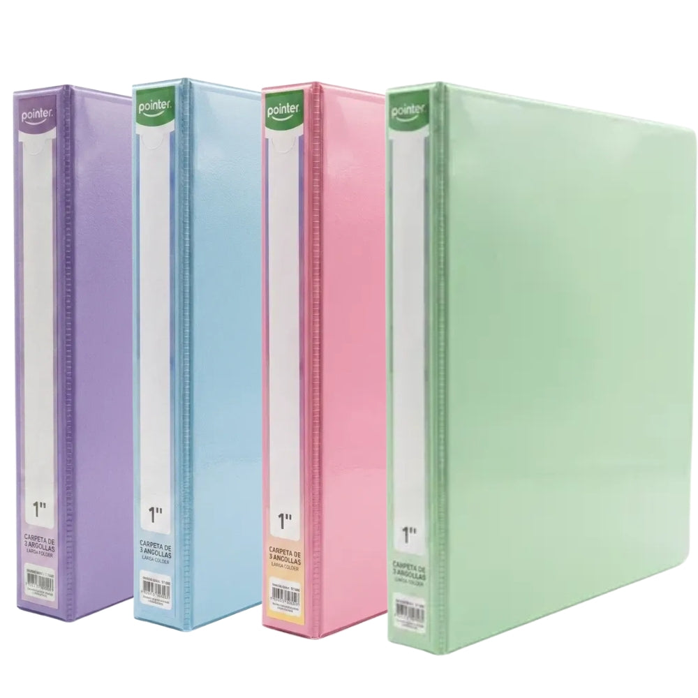 Pointer Carpeta De 3 Aros I Like Pastel Tamaño Carta 1" 1 Und