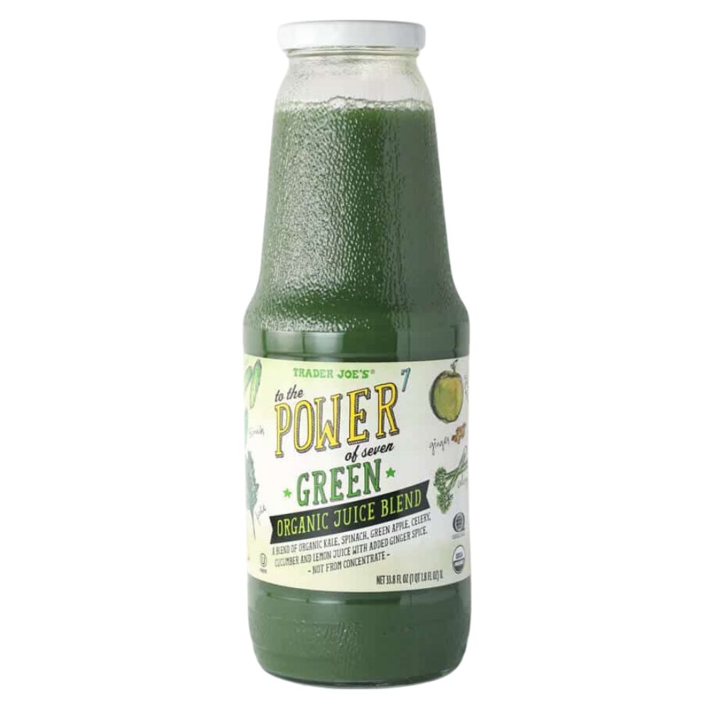 Trader Joe's To The Power Of Seven Green Organic Juice Beverage 1 Litro