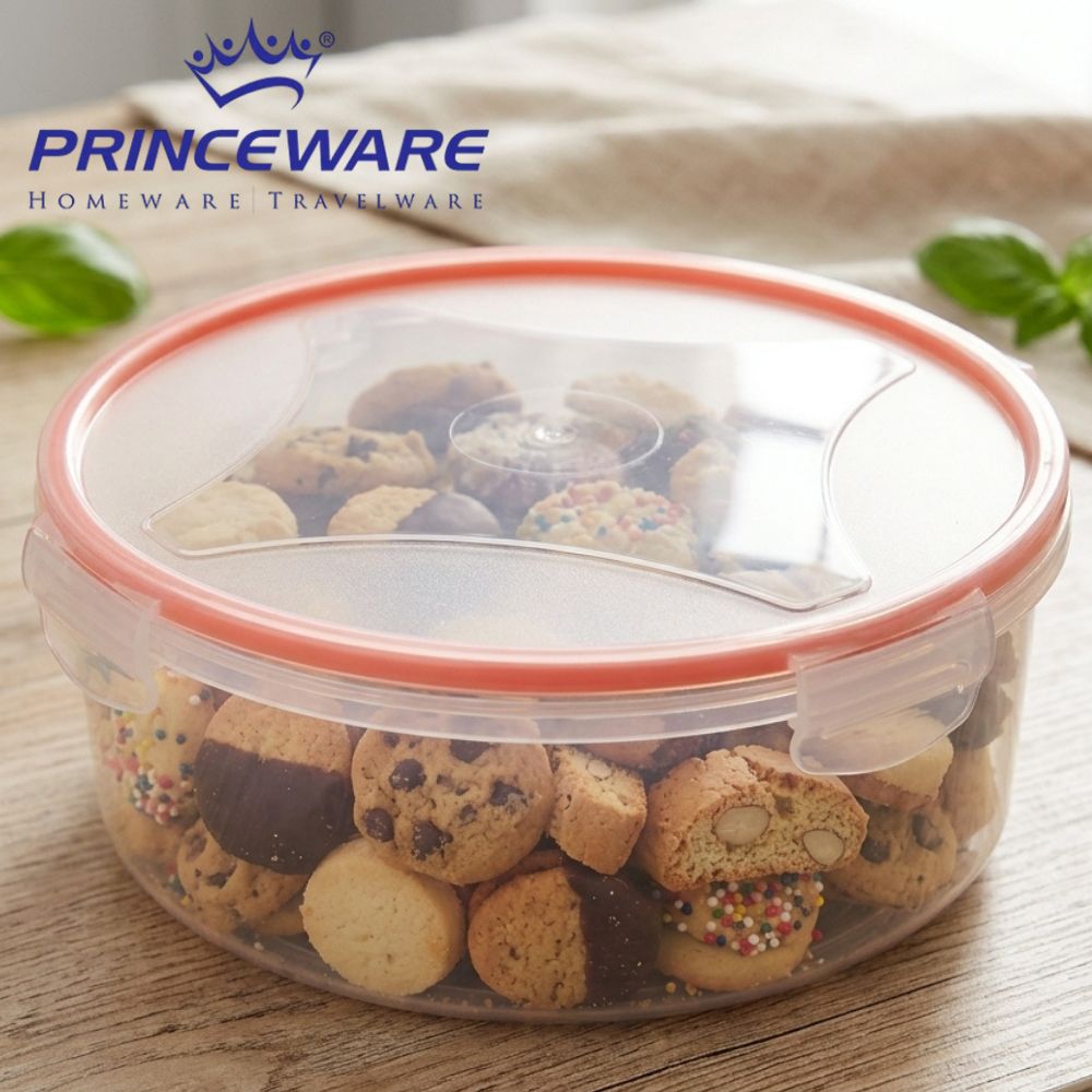 Cookie Box Cilíndrico Princeware Con Tapa Hermética 2570ml