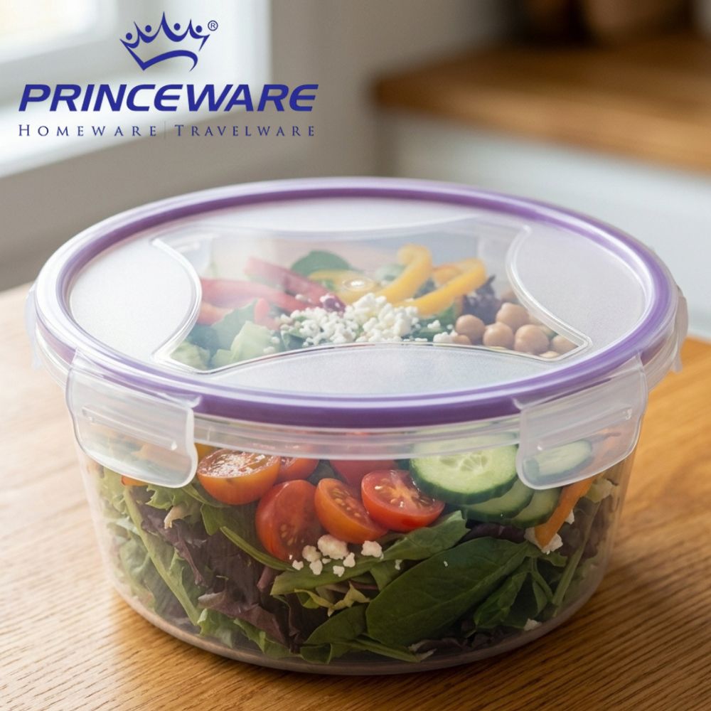 Bolw Con Tapa Hermética Purple Princeware 1710ml