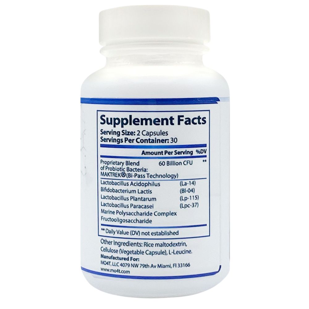 MO4T Probiotics 60 Billion 60 Capsulas