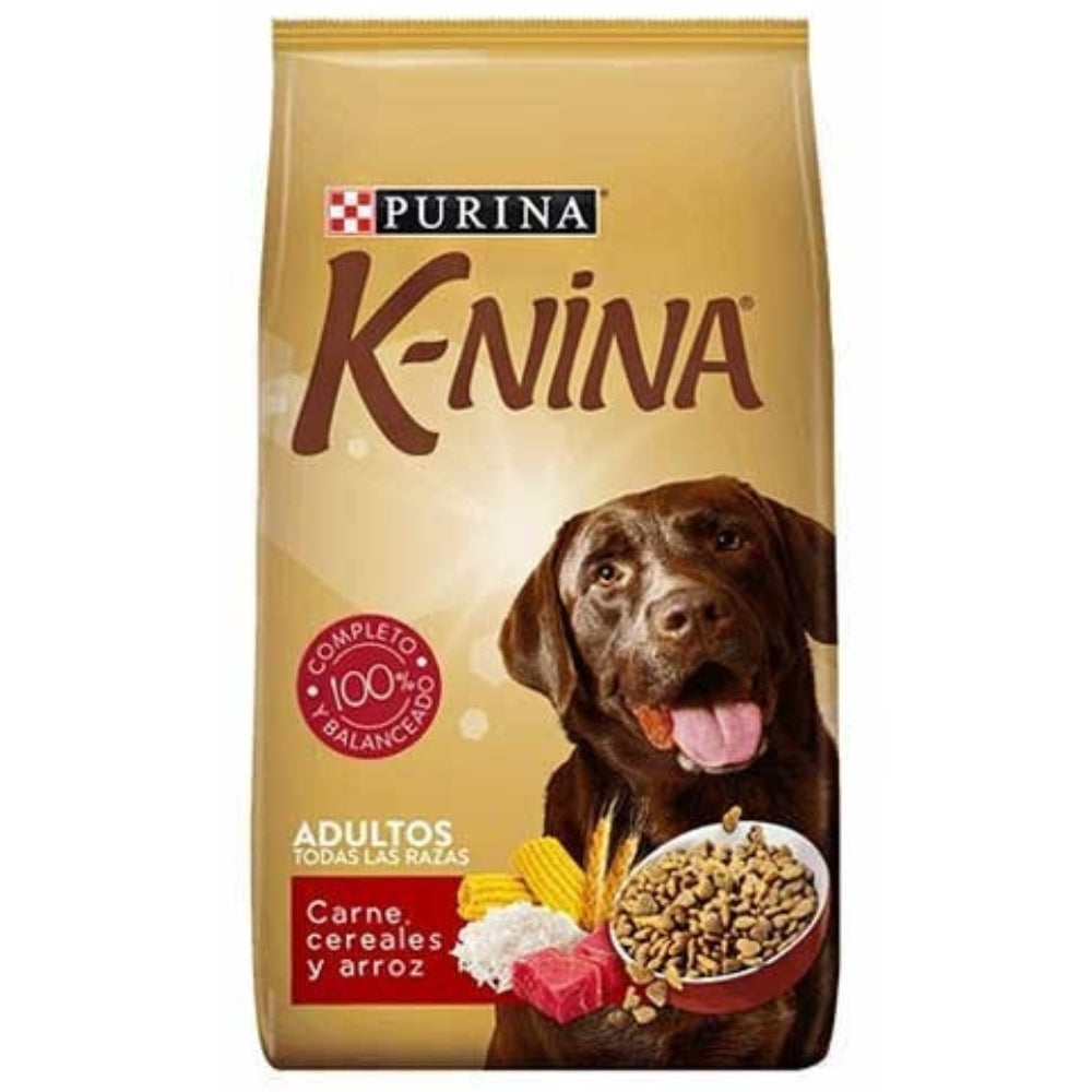 Purina K-Nina alimento para perros Adultos todas las Razas Carne, Cereales y Arroz 1 kg
