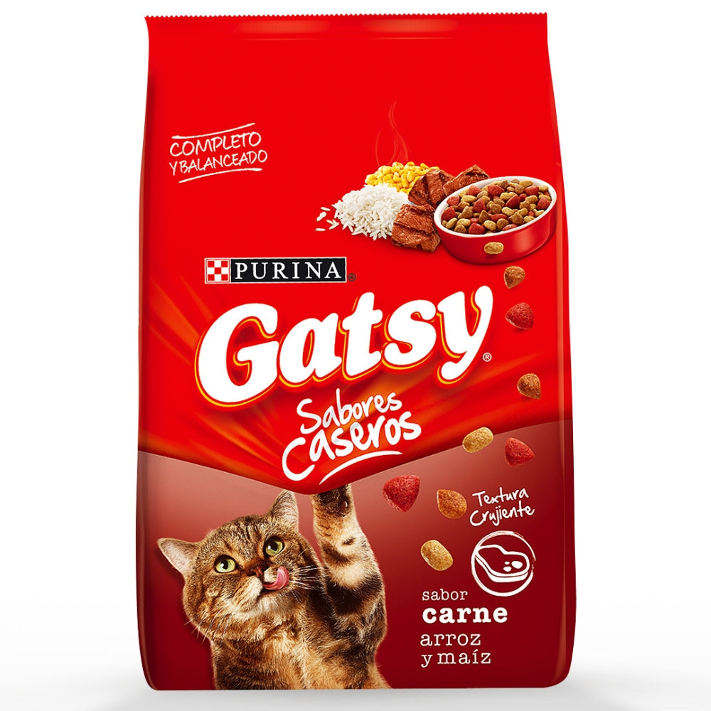 Purina Gatsy Sabor a Carne Arroz y Maiz 1kg para Gatos