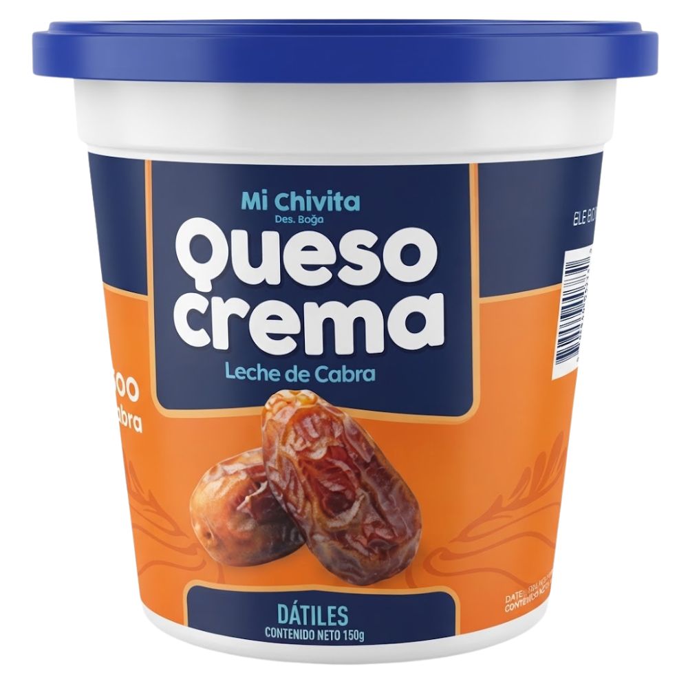 Queso Crema Con Datiles Mi Chivita 150gr