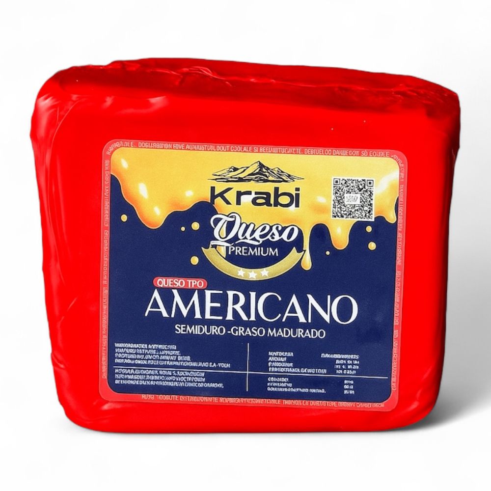 Queso Tipo Americano Krabi Porción 3 Opciones