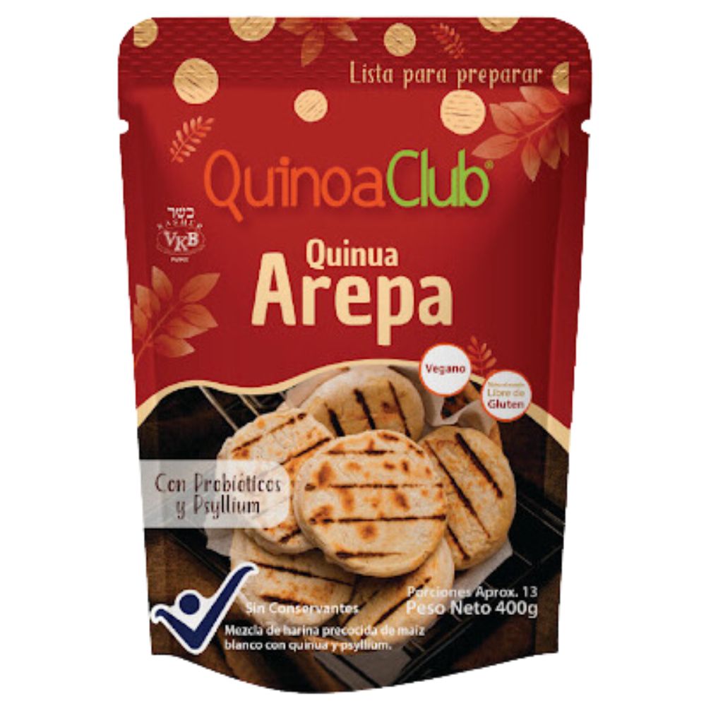 QuinoaClub Arepa Quinoa 400grs