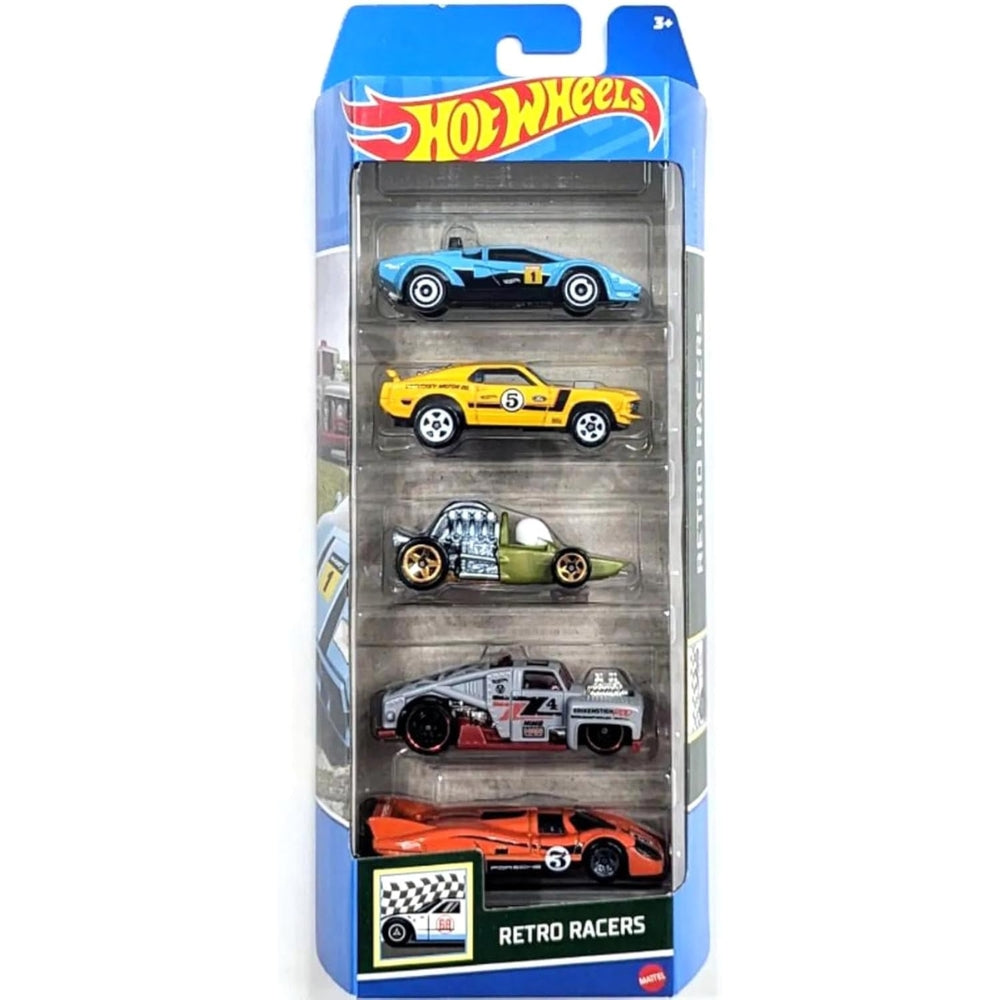 Hot Wheels Pack de 5 Carritos 12 Modelos Variados