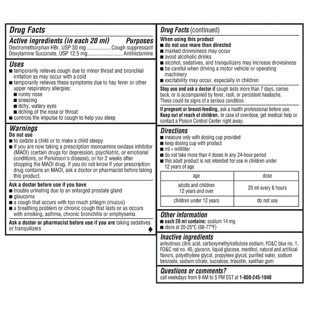 Robitussin Nighttime Cough DM Maximum Strength 237ml