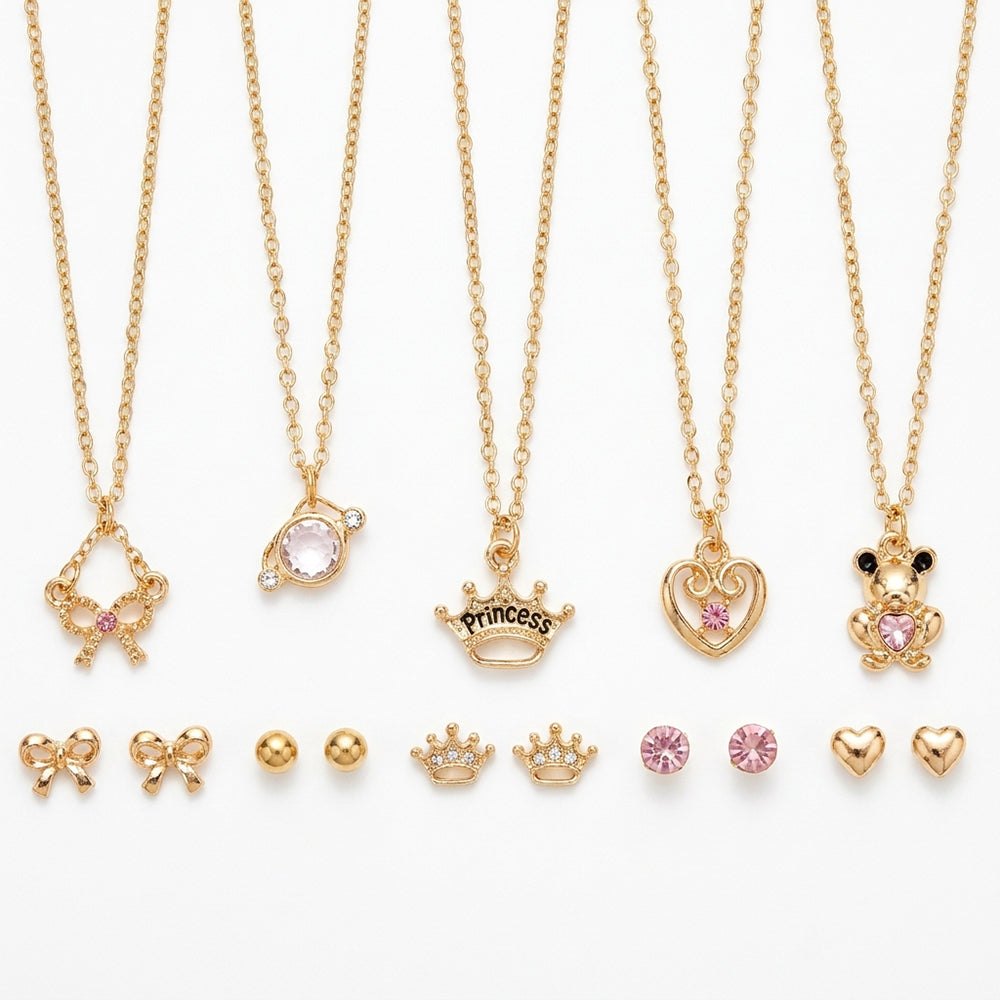 Rampage Set De 5 Collares con Zarcillos