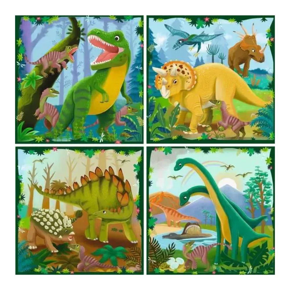 Ravensburger Rompecabezas Dinosaurios 4 Posters 4+