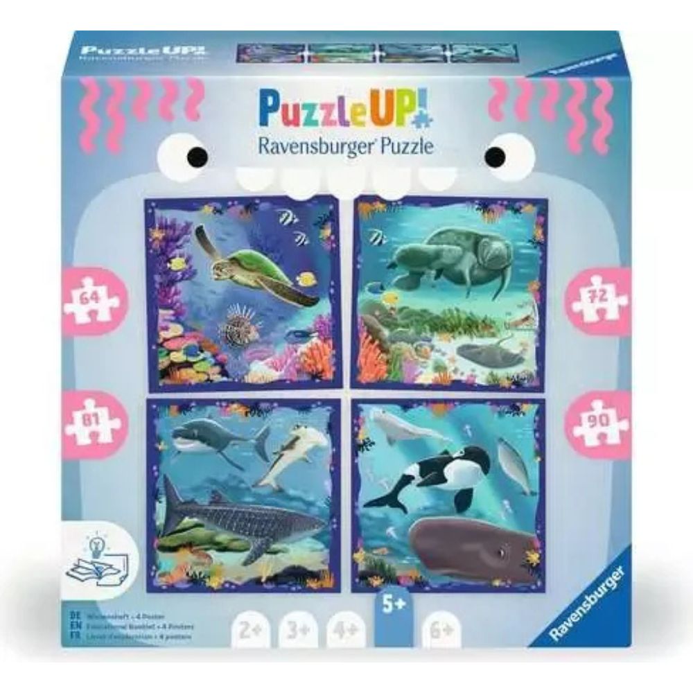 Ravensburger Rompecabezas Ocean Life 4 Posters 5+