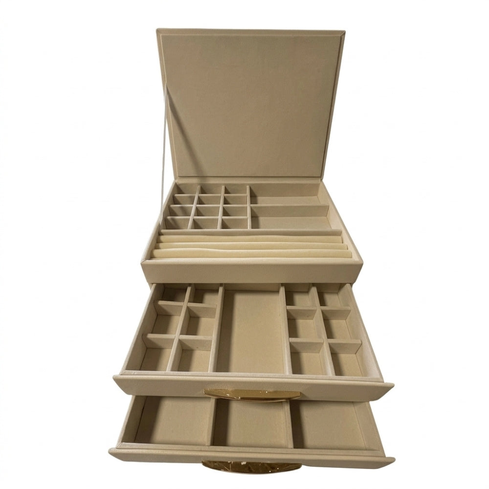 Jewelry Organizer Box Cream