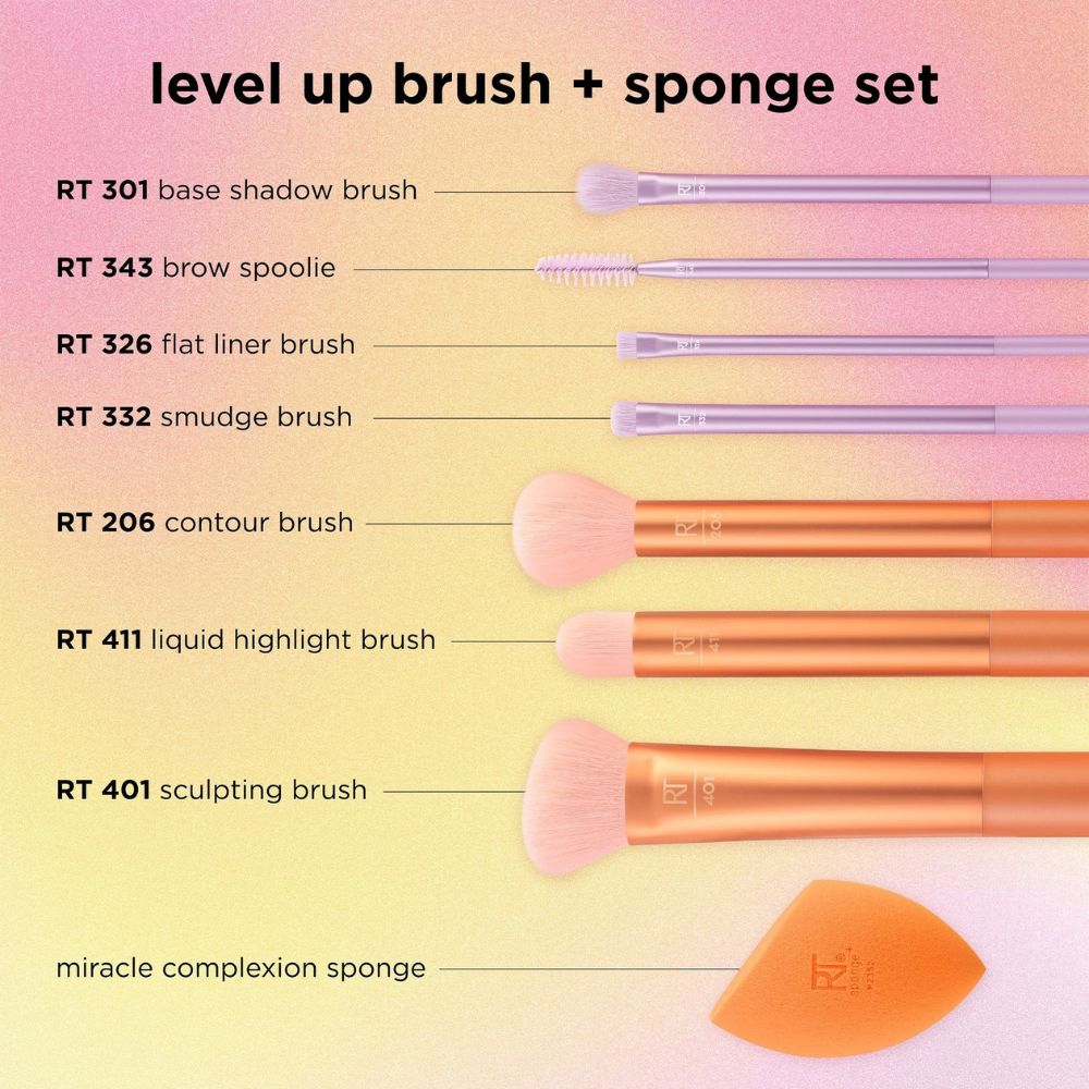 Real Techniques Set Level Up Brush + Sponge