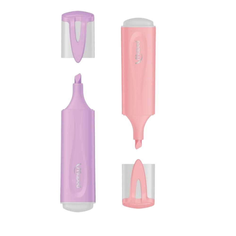 Maped Resaltadores Pastel 2 Colores Rosado y Morado