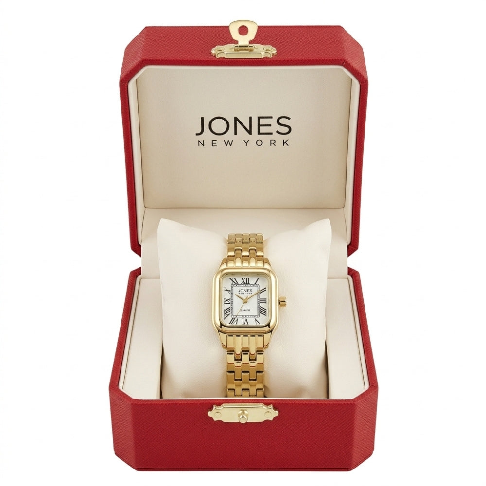 Jones Reloj Para Damas Correa De Acero Gold