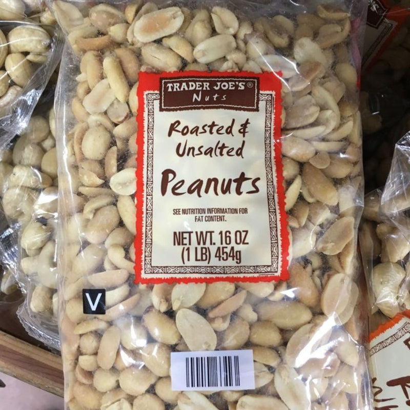 Trader Joe's Dry Roasted & Unsalted Peanuts 454g