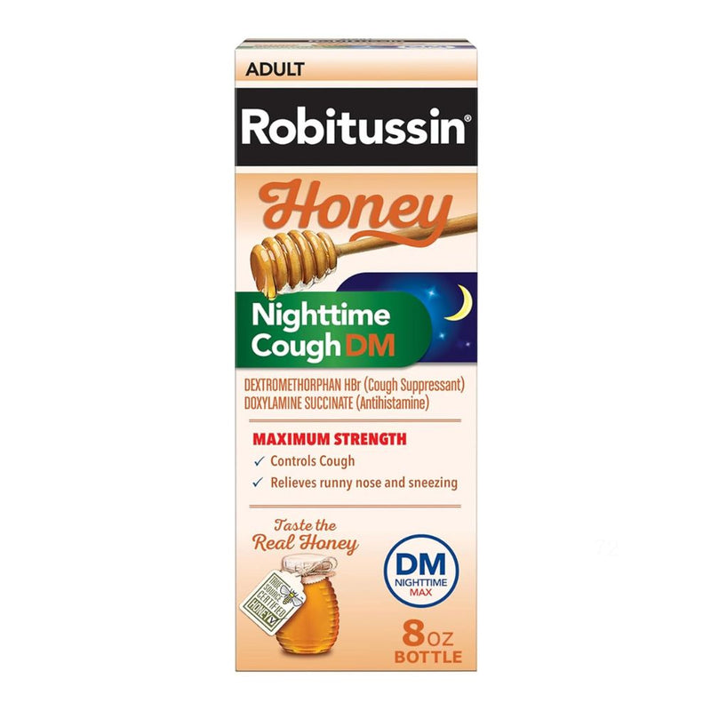 Robitussin Adult Cough+Chest Congestion Honey DM Night Maximum Strength