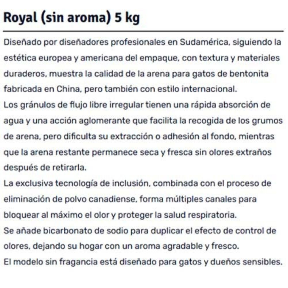 Royal Cat Extreme Neutral Arena Para Gatos 5kg