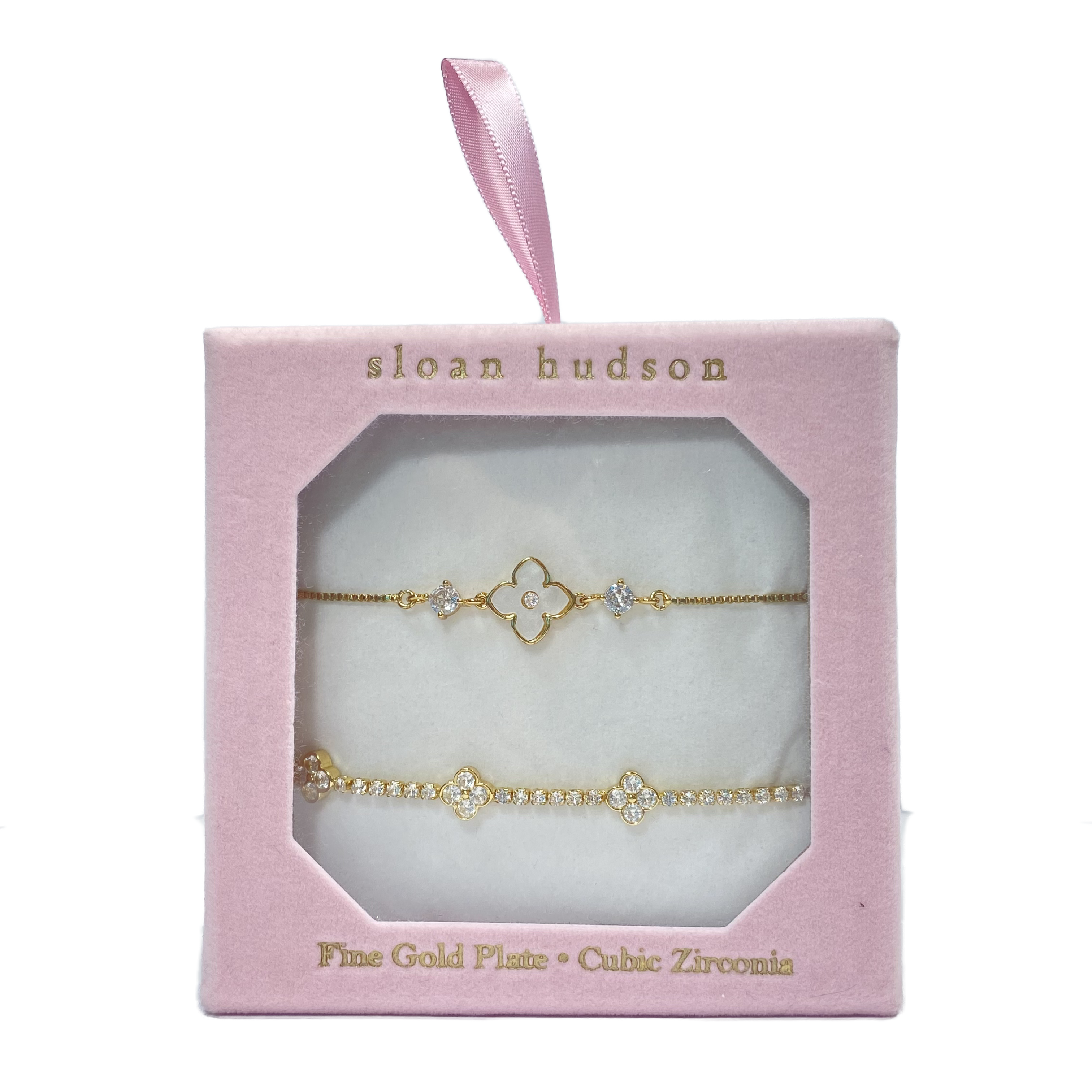 Sloan Hudson Set de 2 Pulseras Blancas