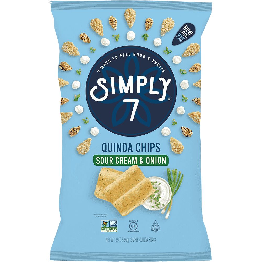 Simply7 Quinoa Chips Sour Cream & Onion 99gr